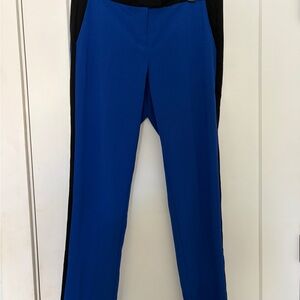 Vince Camuto Cobalt and Black Straight Leg Pants